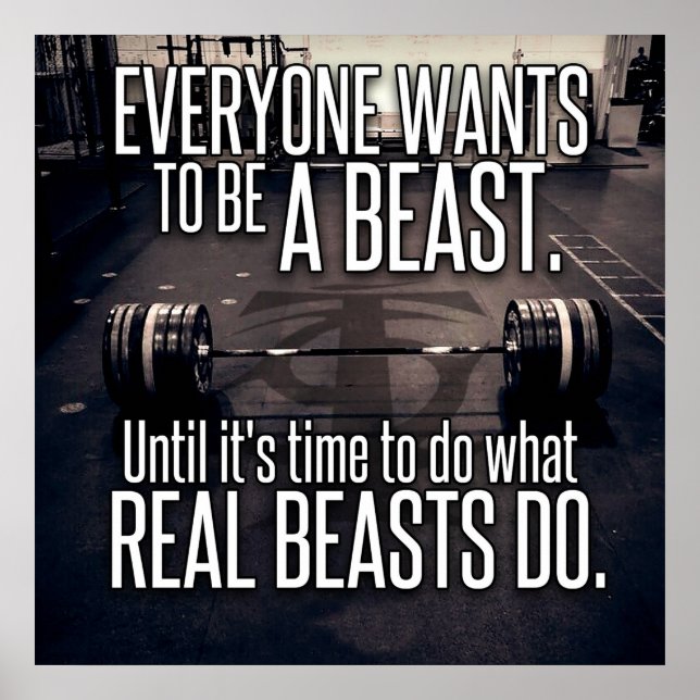 Affiche Motivation de l'entraînement (Devant)