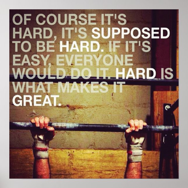 Affiche Motivation de l'entraînement (Devant)