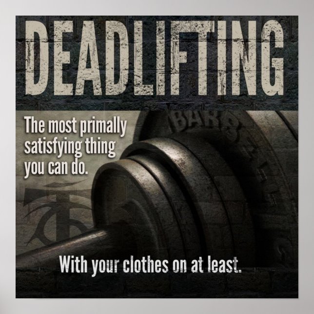 Affiche Motivation de l'entraînement (Devant)