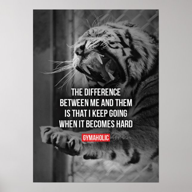 Affiche Motivation de l'entraînement (Devant)