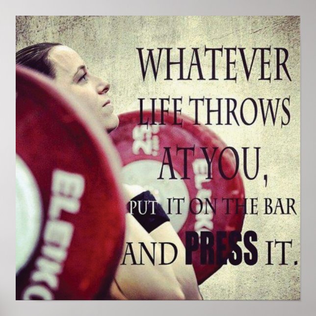 Affiche Motivation de l'entraînement (Devant)