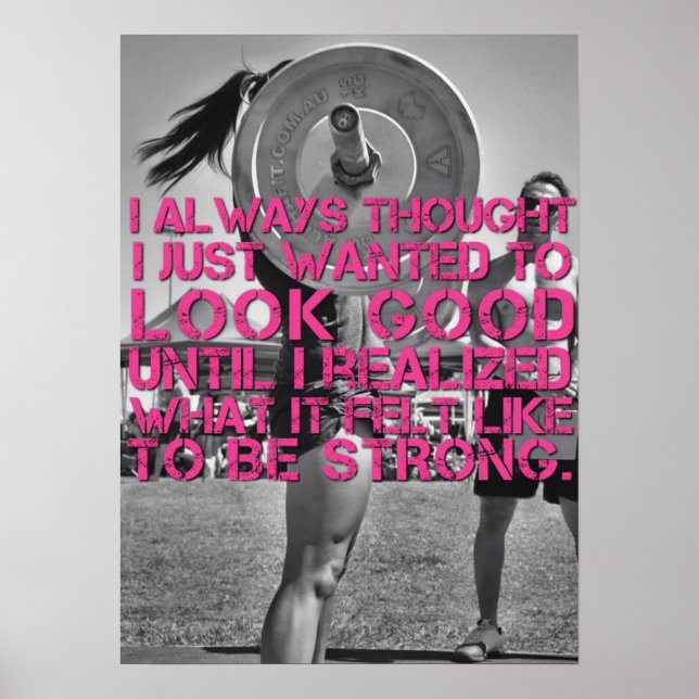 Affiche Motivation de l'entraînement (Devant)