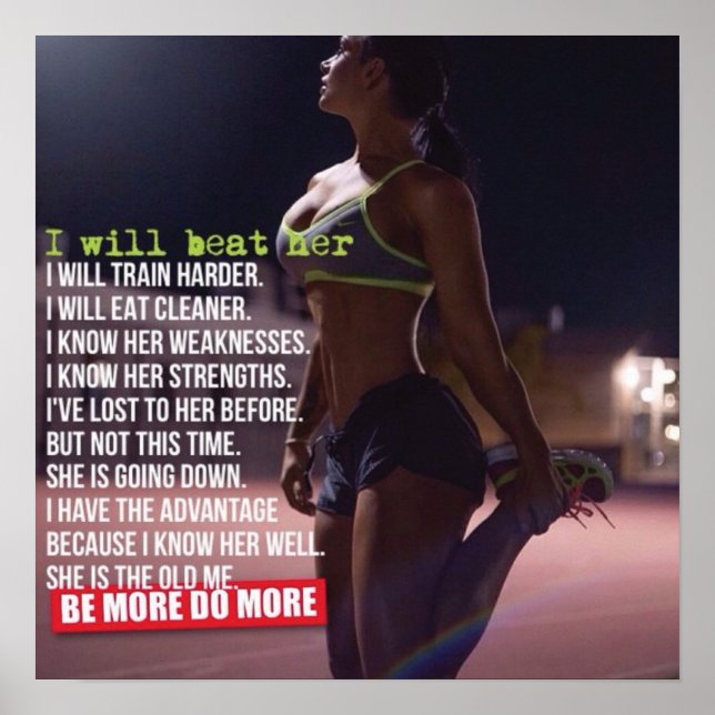 Affiche Motivation de l'entraînement (Devant)