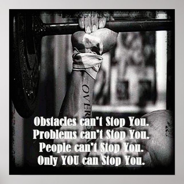 Affiche Motivation de l'entraînement (Devant)