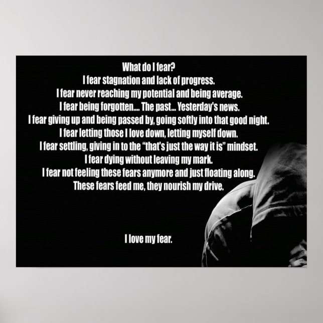Affiche Motivation de l'entraînement (Devant)