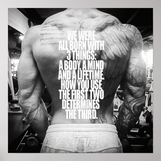 Affiche Motivation de l'entraînement (Devant)