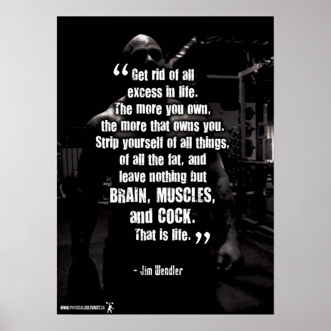 Affiche Motivation de l'entraînement (Devant)