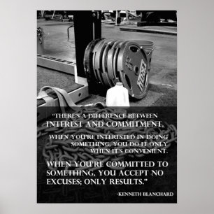 Affiche Motivation de l'entraînement