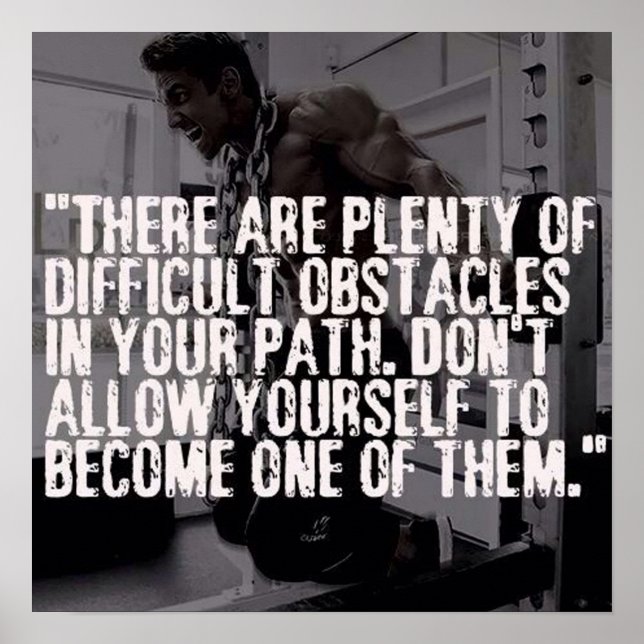 Affiche Motivation de l'entraînement (Devant)