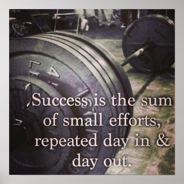 Affiche Motivation de l'entraînement (Devant)