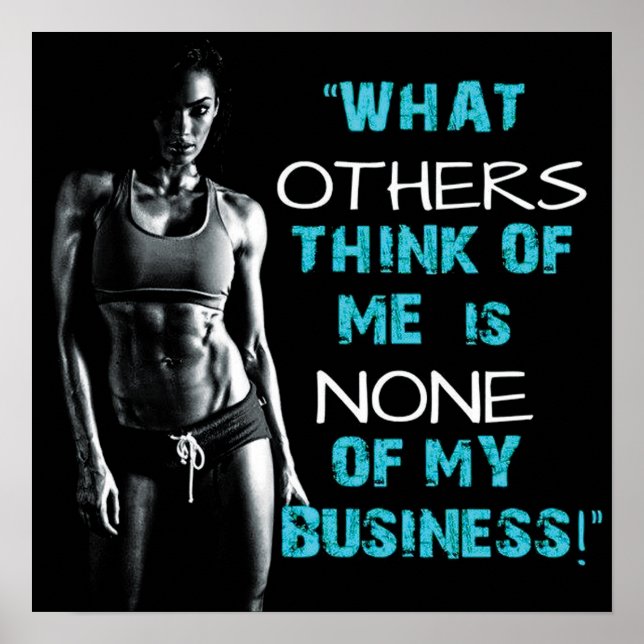 Affiche Motivation de l'entraînement (Devant)