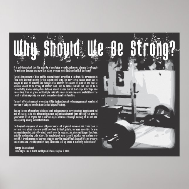 Affiche Motivation de l'entraînement (Devant)