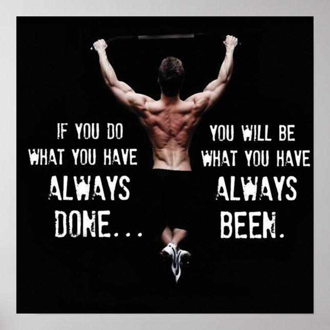 Affiche Motivation de l'entraînement (Devant)