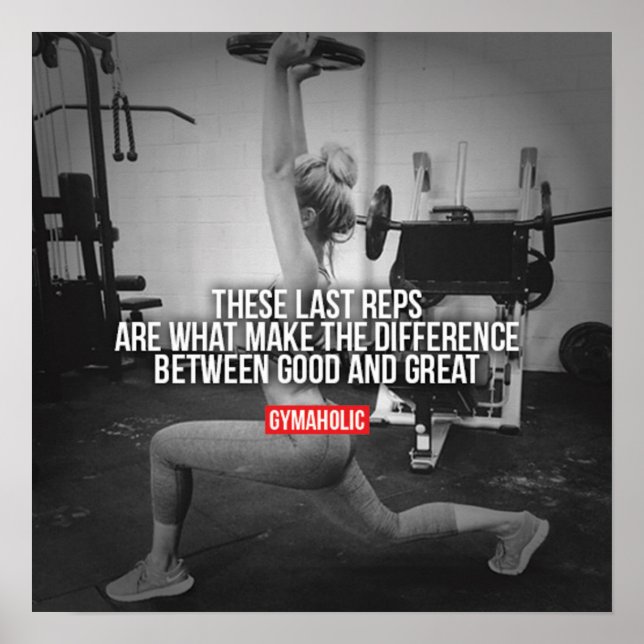 Affiche Motivation de l'entraînement (Devant)