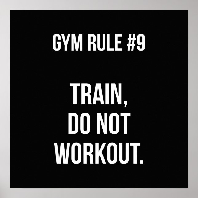 Affiche Motivation de l'entraînement (Devant)