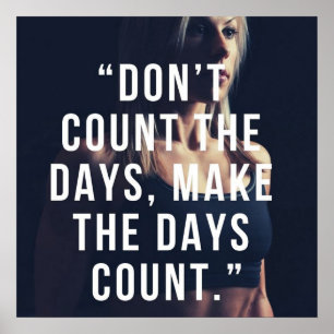 Affiche Motivation de l'entraînement de gym