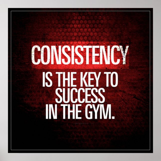 Affiche Motivation de l'entraînement de gym (Devant)