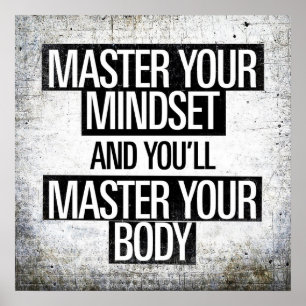 Affiche Motivation de l'entraînement de gym