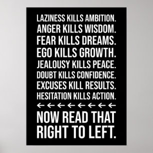 Affiche Motivation De Succès, Gymnase, Hustle, Grind Inspi