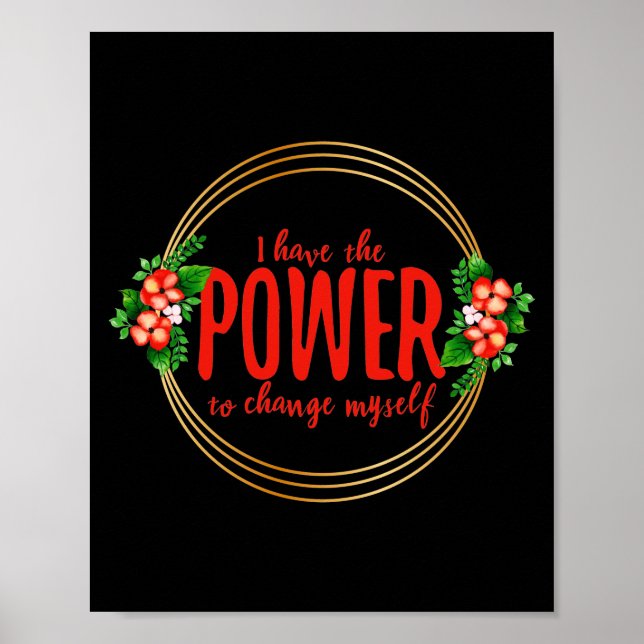 Affiche Motivation des mots pour la lutte pour la vie (Devant)