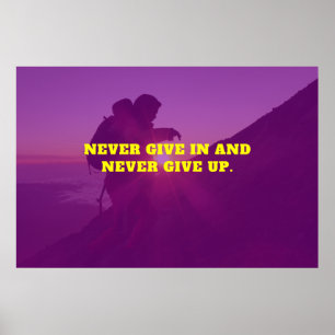 Affiche Motivation du coucher de soleil rose