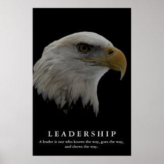 Affiche Motivation du leadership de l'aigle américain