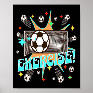 Affiche Motivation Énergie Exercice de Tir au But sur le F