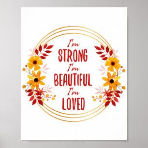 Affiche Motivation gracieuse mots pour le succès