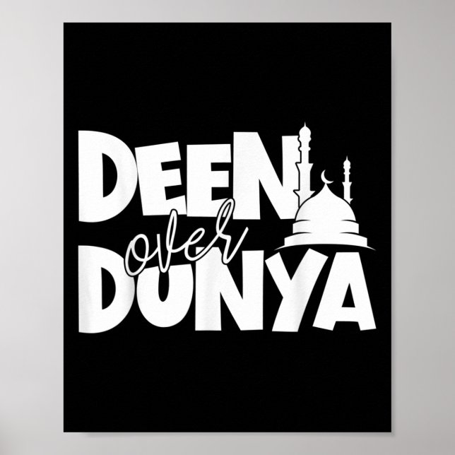 Affiche Motivation Musulmane Dire Citation Islamique Dépas (Devant)