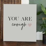 Affiche Motivation Positive Vous Êtes Suffisamment Cité<br><div class="desc">Vous cherchez un rappel quotidien que vous êtes assez ? Ne cherchez plus ! Présentez nos produits de devis "Vous en êtes assez", conçus pour fournir une motivation positive et élever votre esprit quand vous en avez besoin. Avec ces produits inspirants, vous pouvez porter avec vous le message stimulant de l'acceptation...</div>