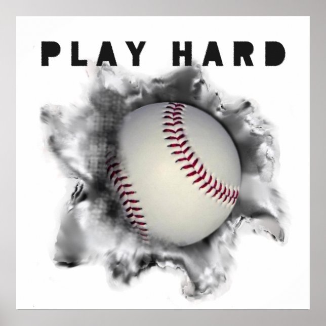 Affiche Motivation pour le Baseball (Devant)