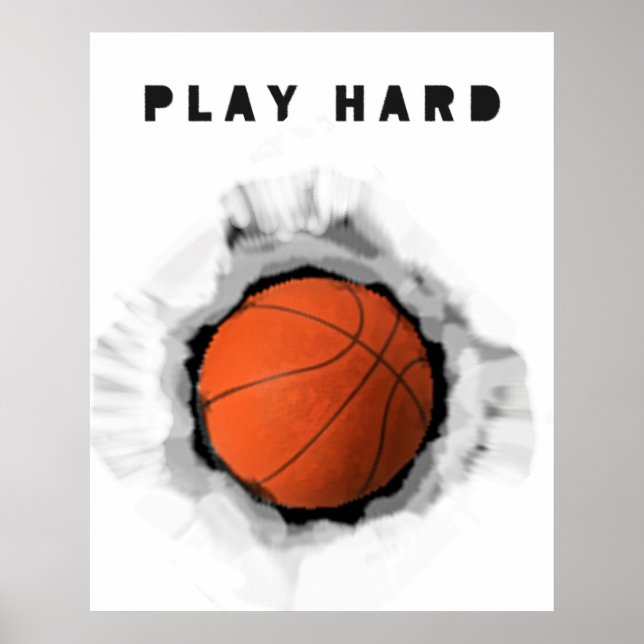 Affiche Motivation pour le Basketball (Devant)