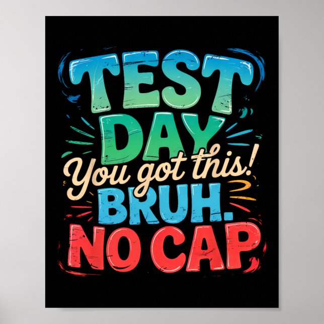 Affiche Motivation pour le jour de test de l'État Staar Vo (Devant)