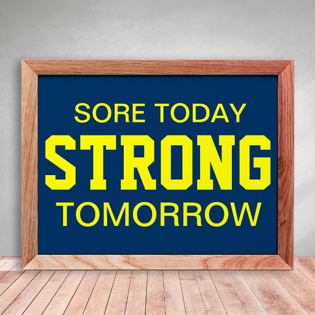 Affiche Motivation pour l'entraînement (Créateur téléchargé)