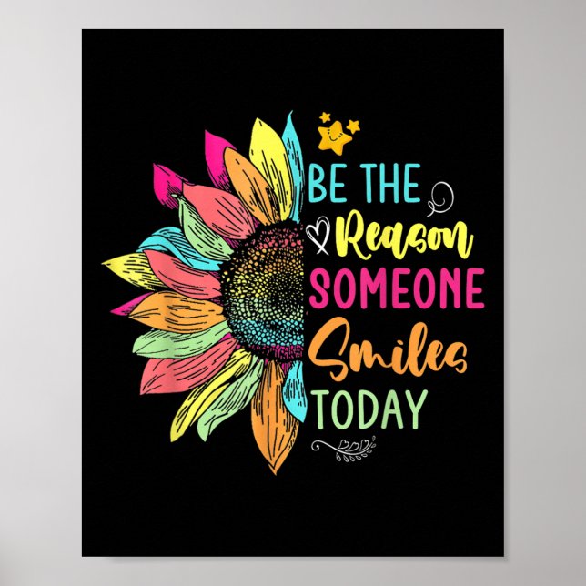Affiche Motivation Soyez La Raison Pour Laquelle Quelqu'Un (Devant)