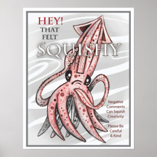 Affiche Motivation Squishi Squid