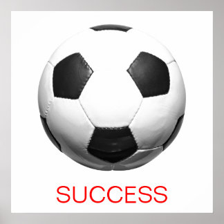 Affiche Motivation succès Football de football