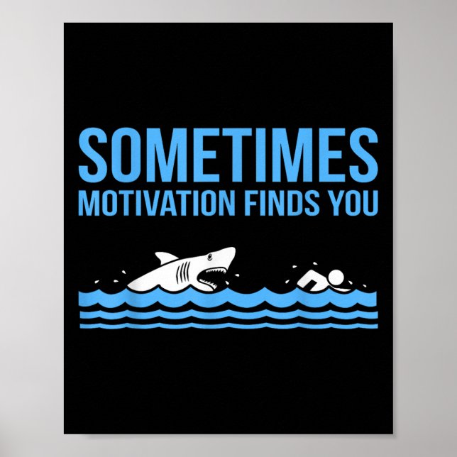 Affiche Motivation Vous Trouve Drôle Swimmer Swimmer Coach (Devant)