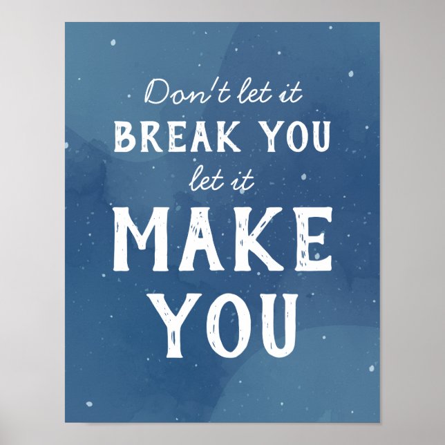 Affiche Motivational Inspirational Quote Art (Devant)