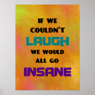 Affiche Motivational Inspirational Quote on Laughter