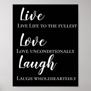 Affiche Motivational Live Love Lauder