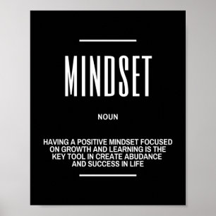 Affiche Motivational Quote On Mindset