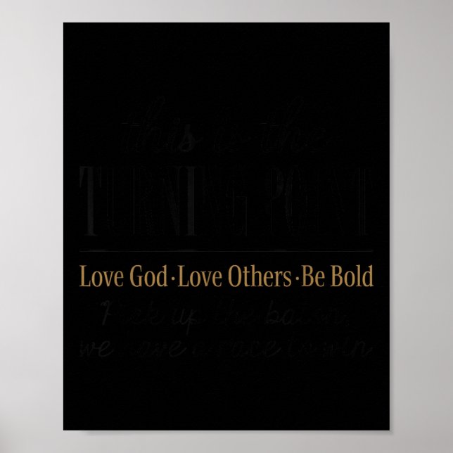 Affiche Motivational Quote This Is The Turning Int  (Devant)