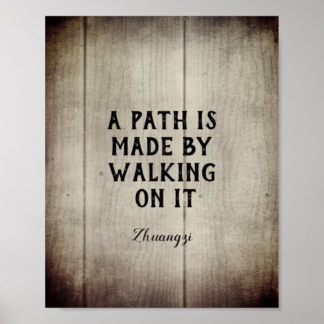 Affiche motivational quote word art path quotation   (Devant)