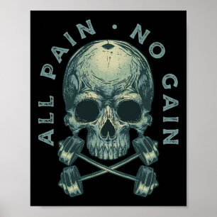 Affiche Motivationnel Bodybuilding Gym Lover Weightlifts