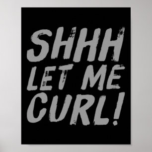 Affiche Motivationnel Funny Gym Humour Biceps Gains Shhh L