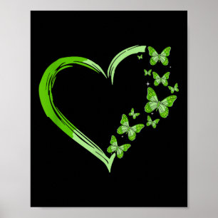 Affiche Motivationnel Green Butterfly Mental Health