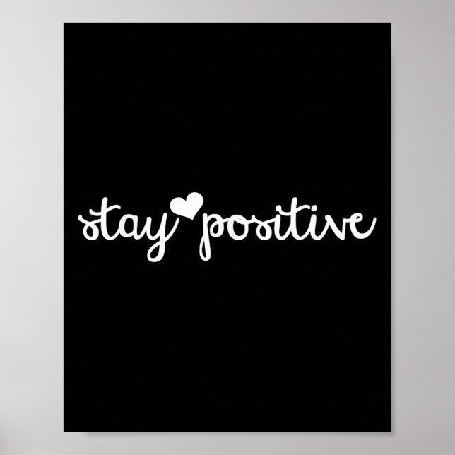 Affiche Motivationnel Rester Positif S - Femmes Autonomisa (Devant)