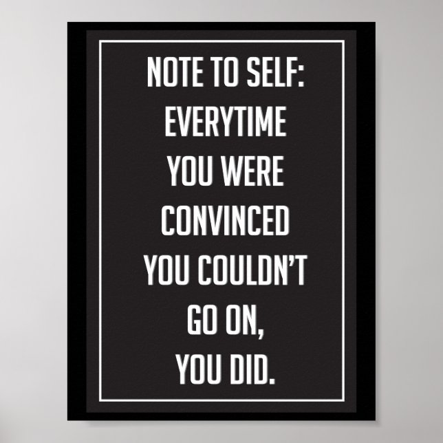 Affiche motivationnelle (Devant)