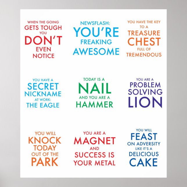 Affiche motivationnelle (Devant)